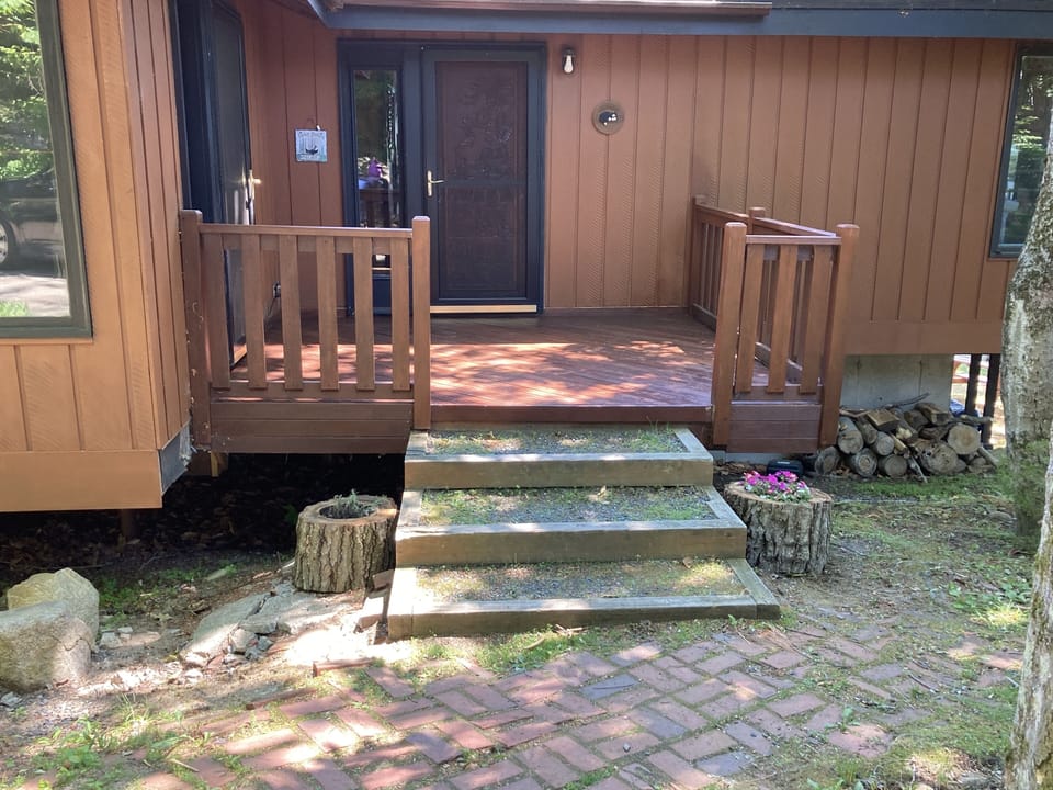 Three steps to front door