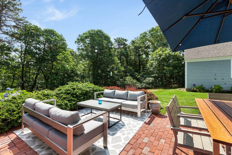 Outdoor Patio with dining area and bbq grill