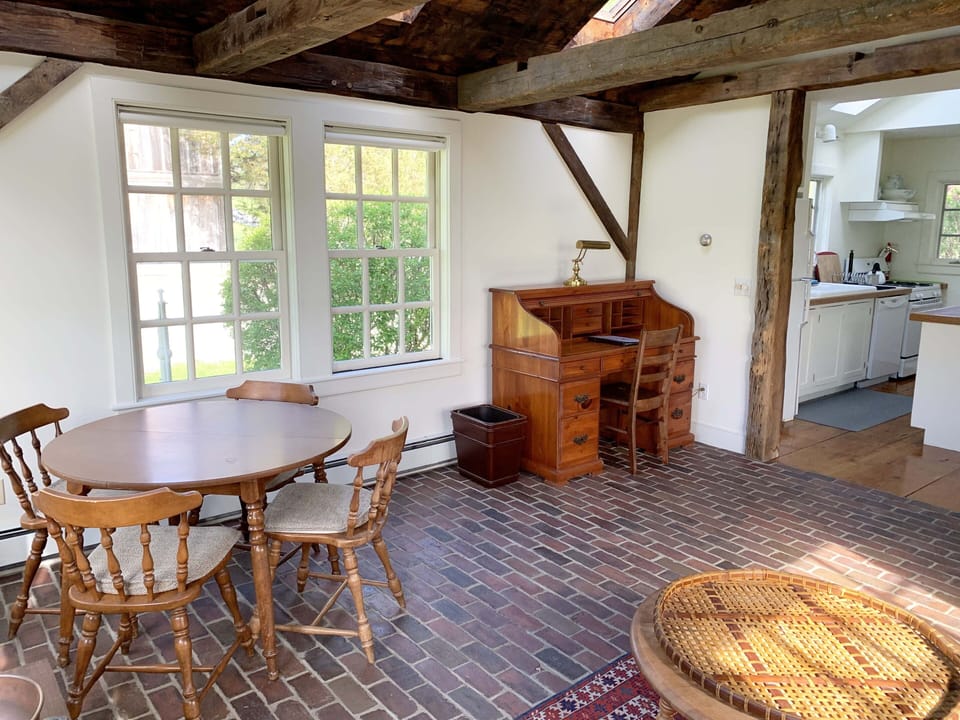 View from the sun room to the kitchen
