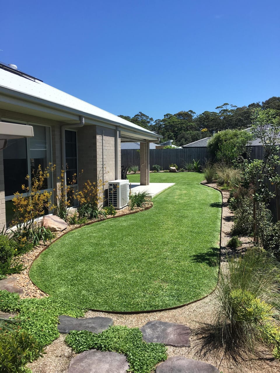 Rear Yard fully landscaped