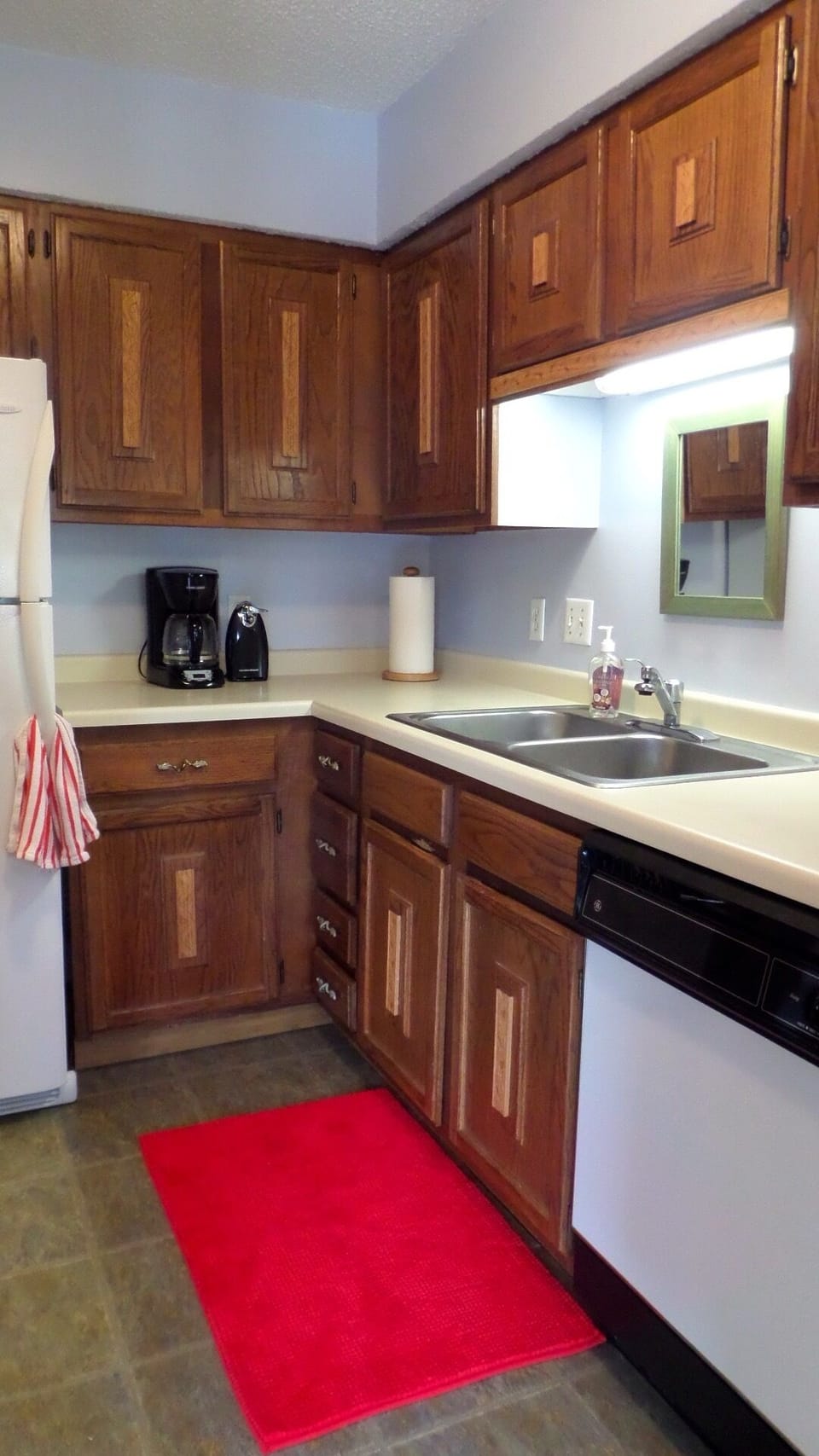Kitchen, dishwasher, coffee maker
