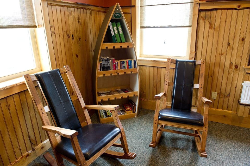 Relax in the great room, in classic Adirondack style!