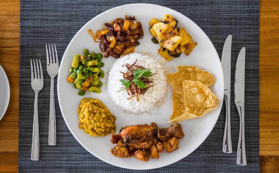 a gorgeous local curry prepared by your private chef