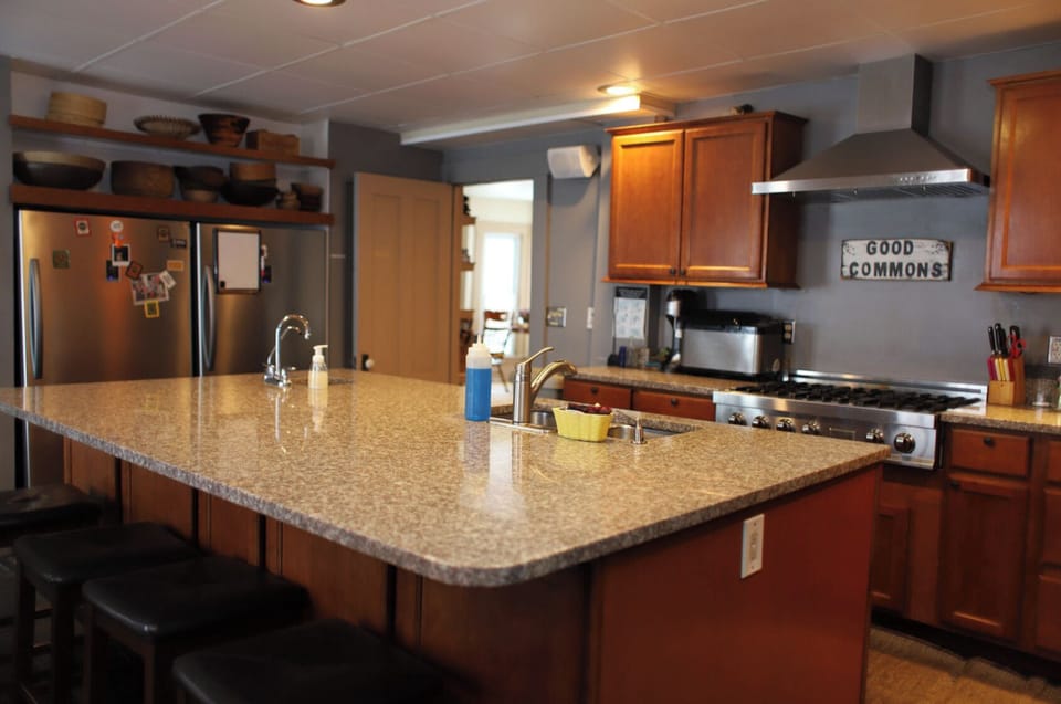 Kitchen (two full refrigerators)