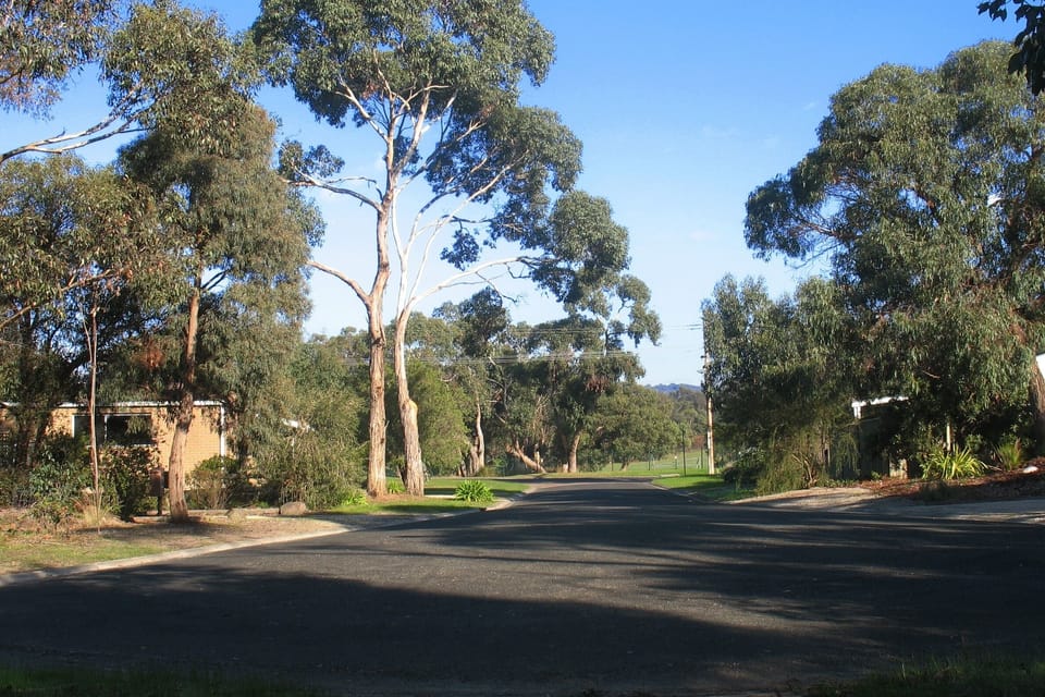 View to Golf Course from end of Court bowl.