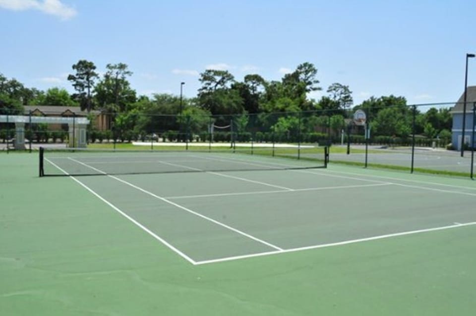 tennis, basketball and volleyball courts