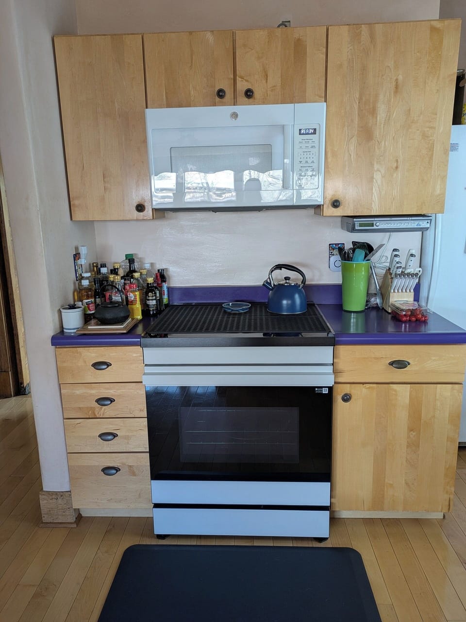 Kitchen with induction stove