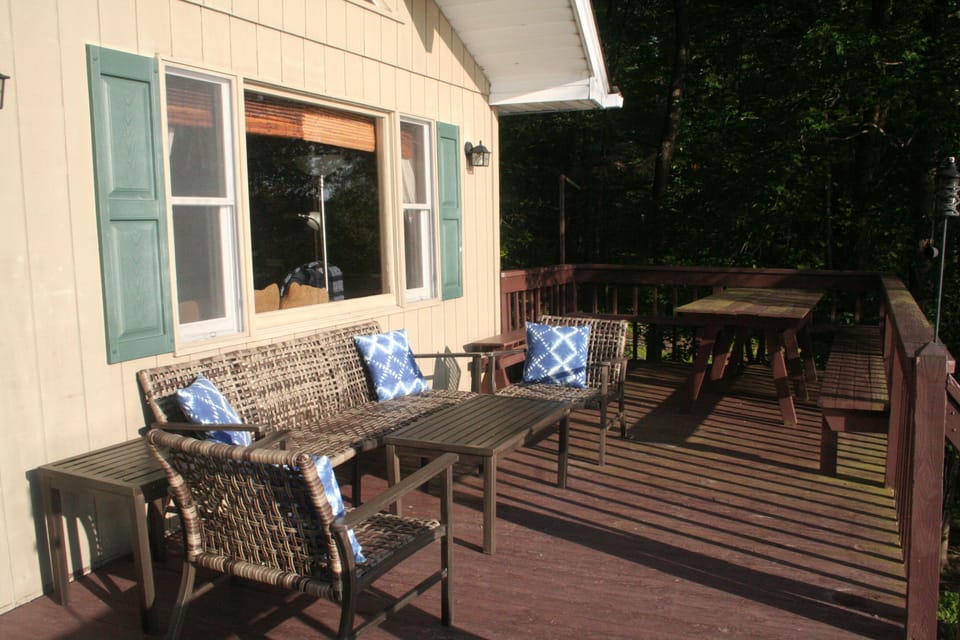 Relax on the deck and enjoy the view!