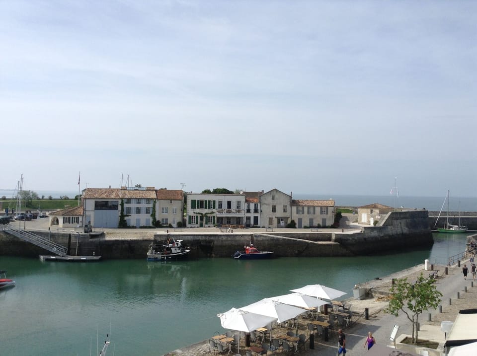A view from one of the window: the port