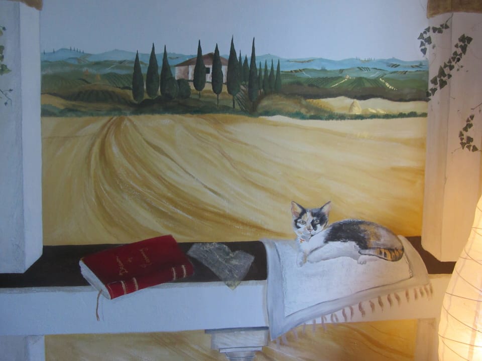 detail of wall painting