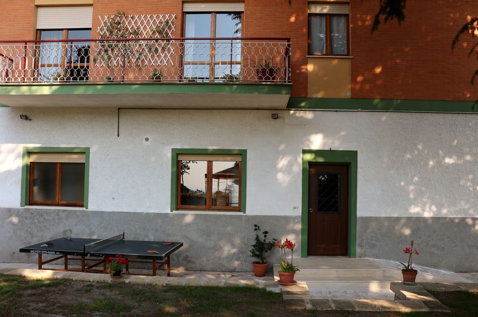 he entrance with the Ping-Pong