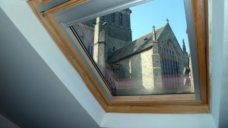 the view of the Basilica from the office window