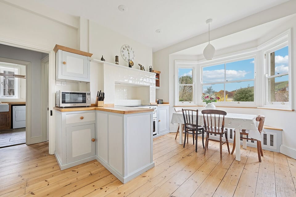 Kitchen looking to Ballard Down