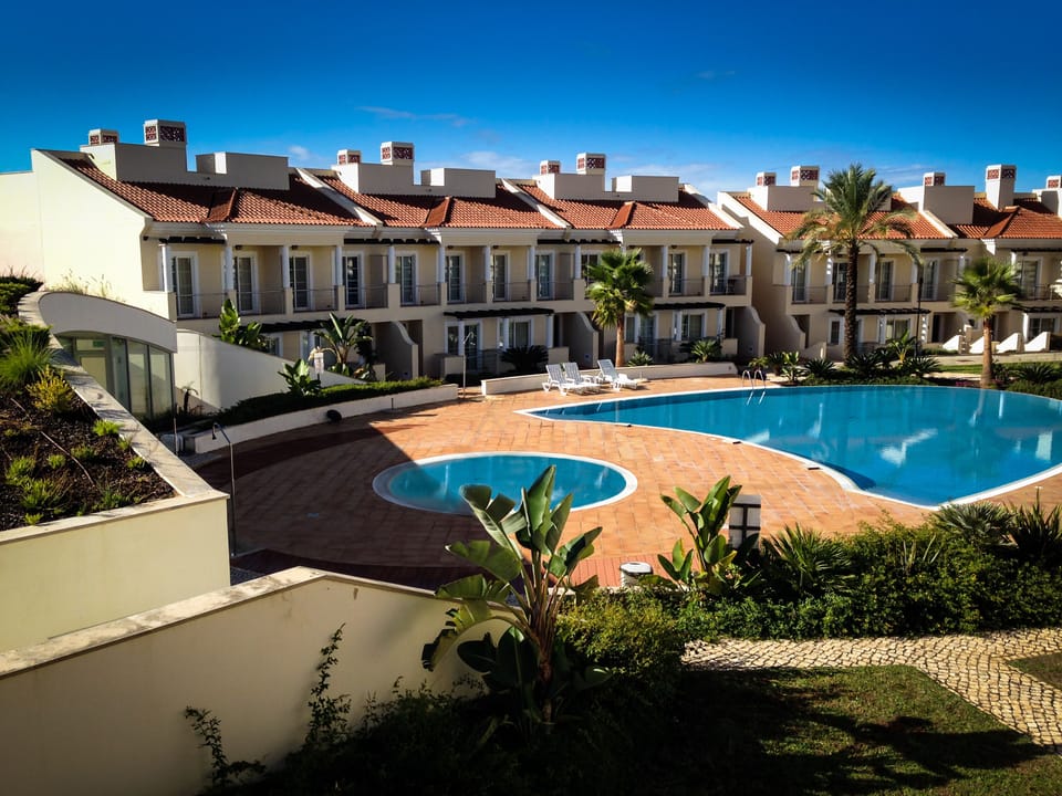 Outside pool area