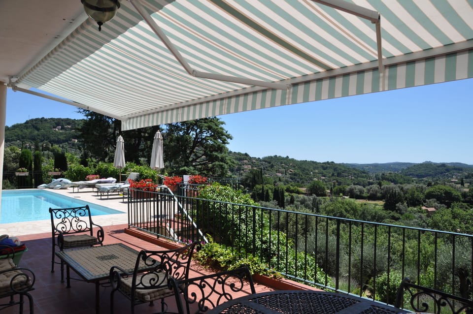 Terrace and pool