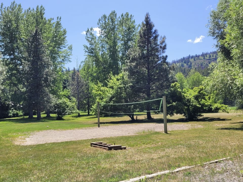 Play volleyball or horseshoes...