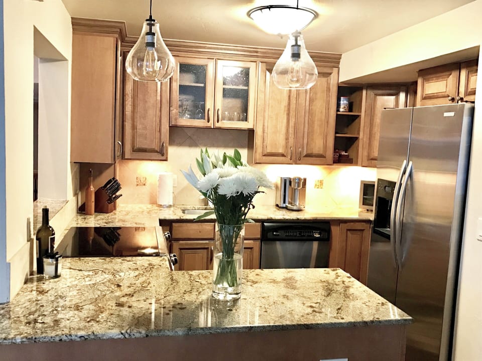 Kitchen off of Living & Dining Rooms