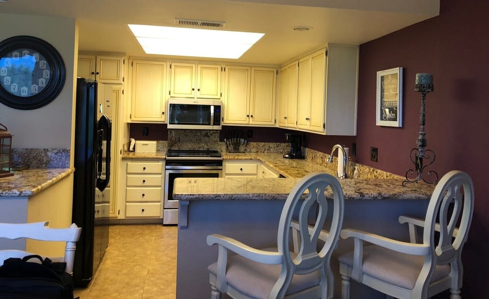 well stocked kitchen