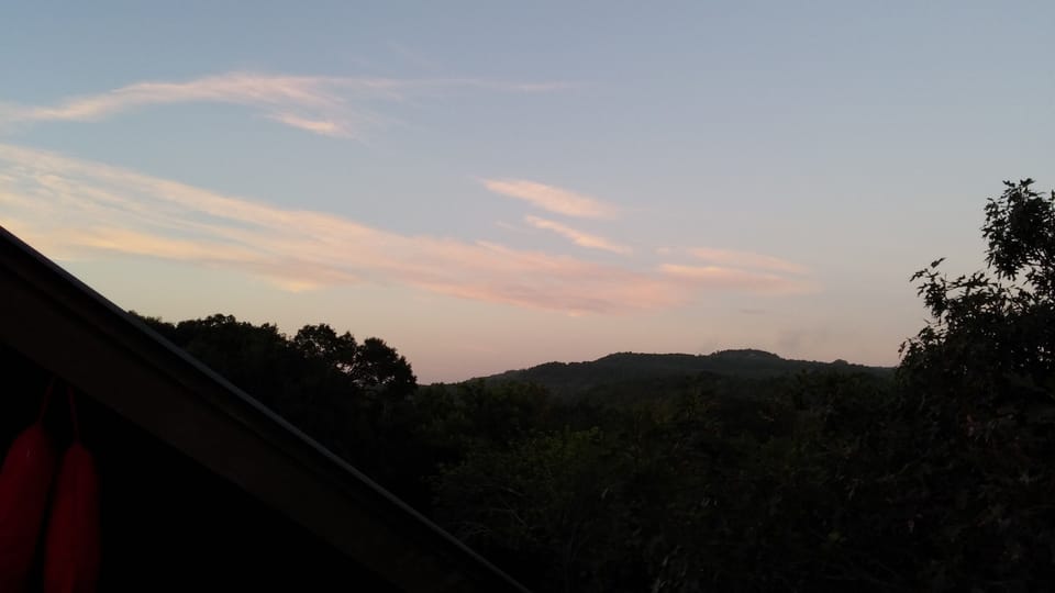 Romantic sunrise from your private deck