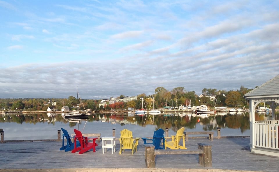 Chairs on the dock