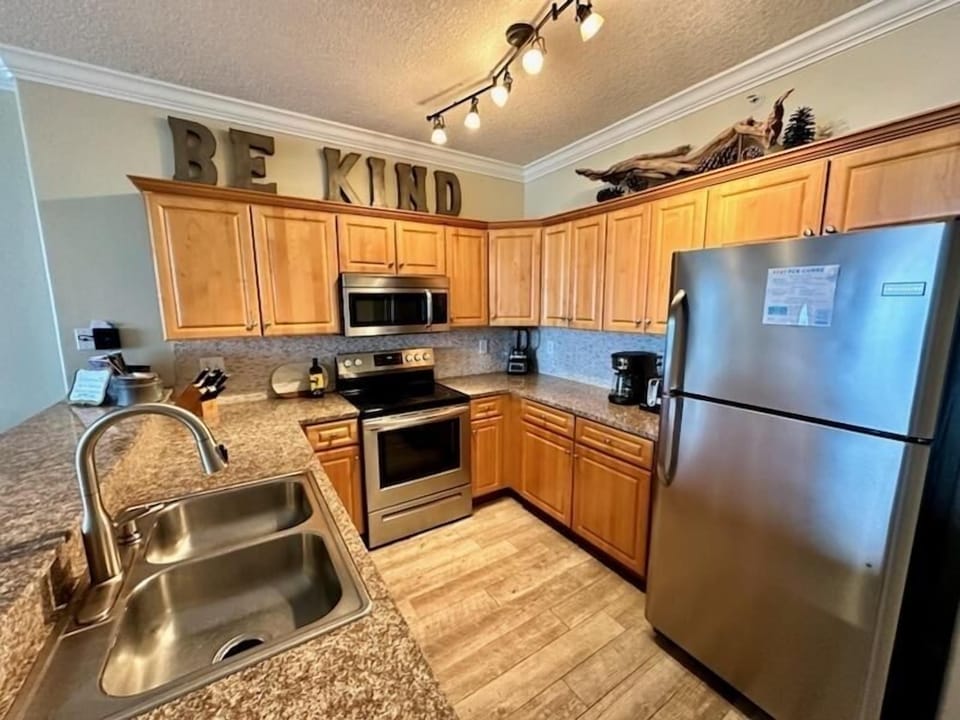 Fully stocked kitchen