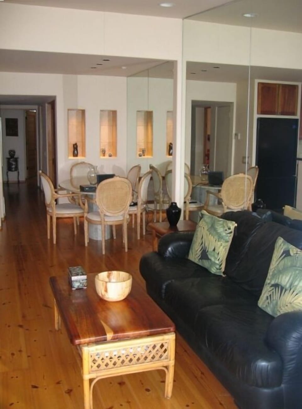 PINE FLOORS  &  DIMABLE LIGHTING THROUGHOUT
