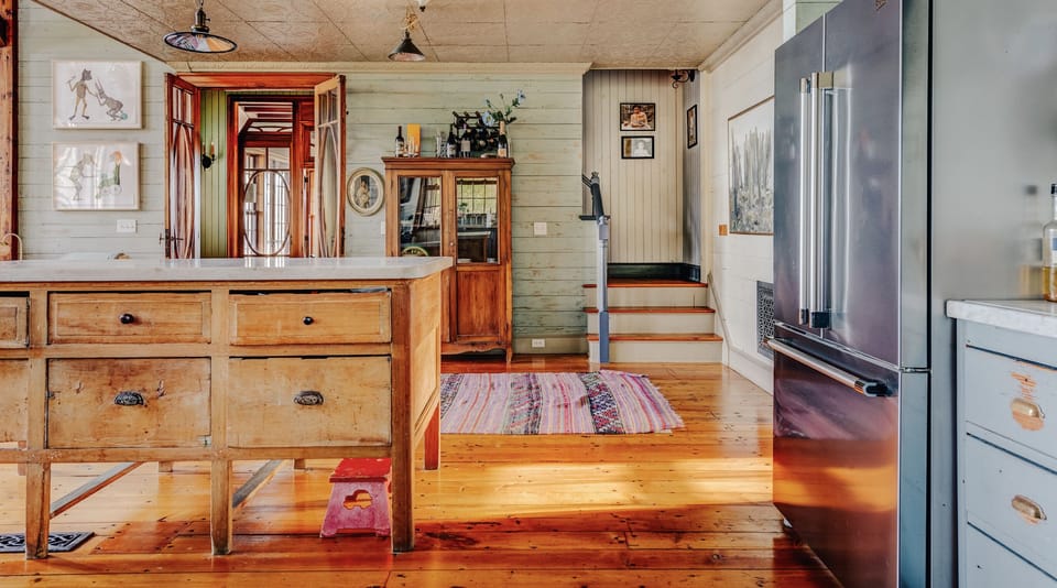 Kitchen onto stairs