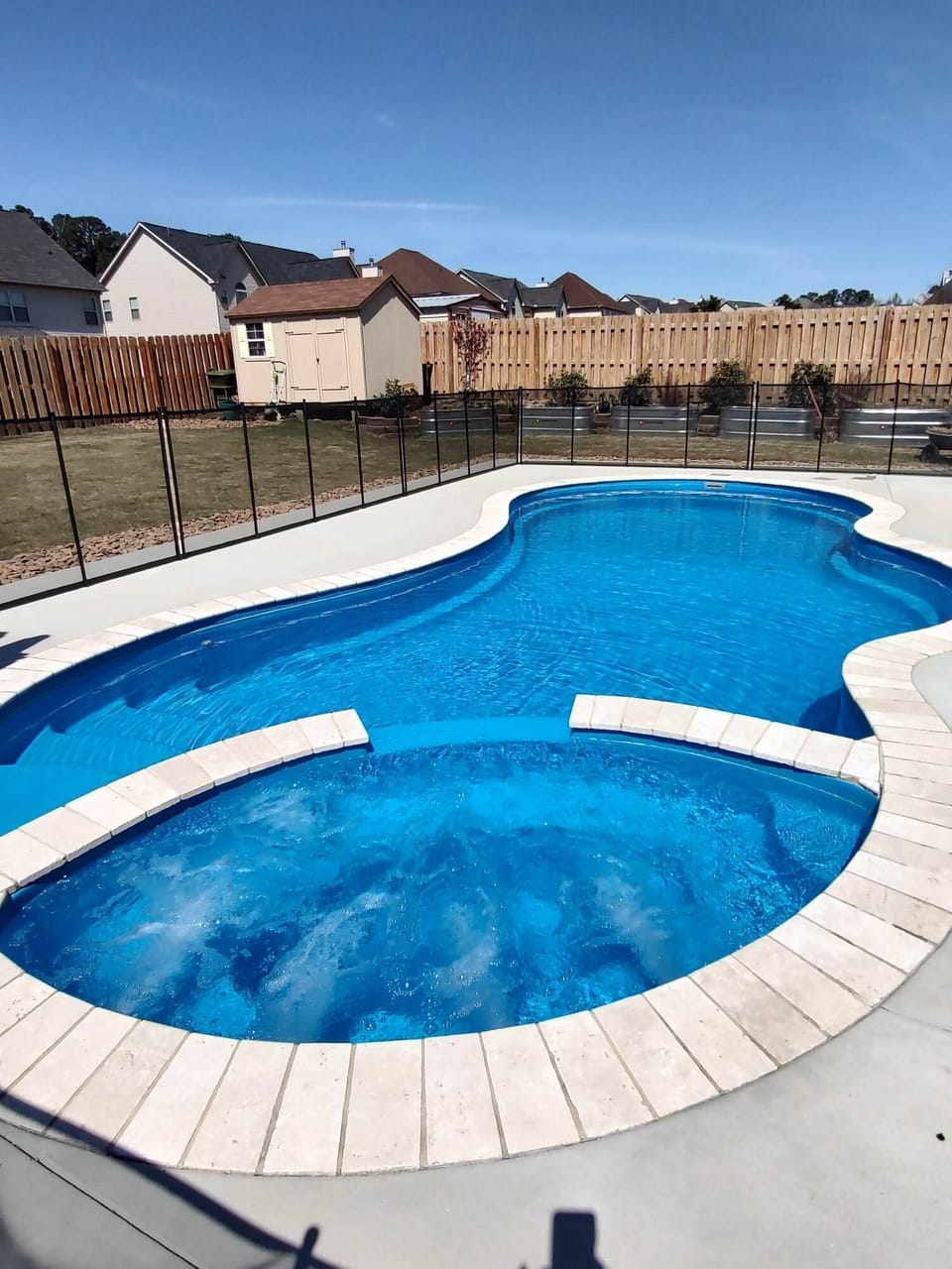 Spa and pool.  Pool is heated upon request.