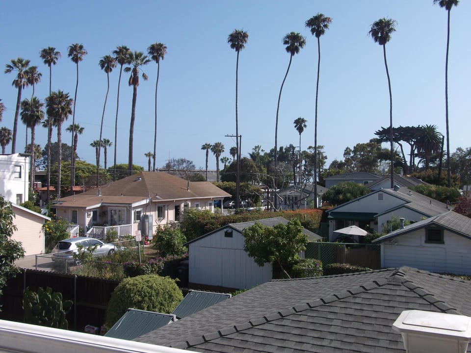 The lovely view from the private balcony