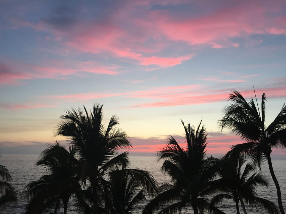 Sunset view from the balcony
