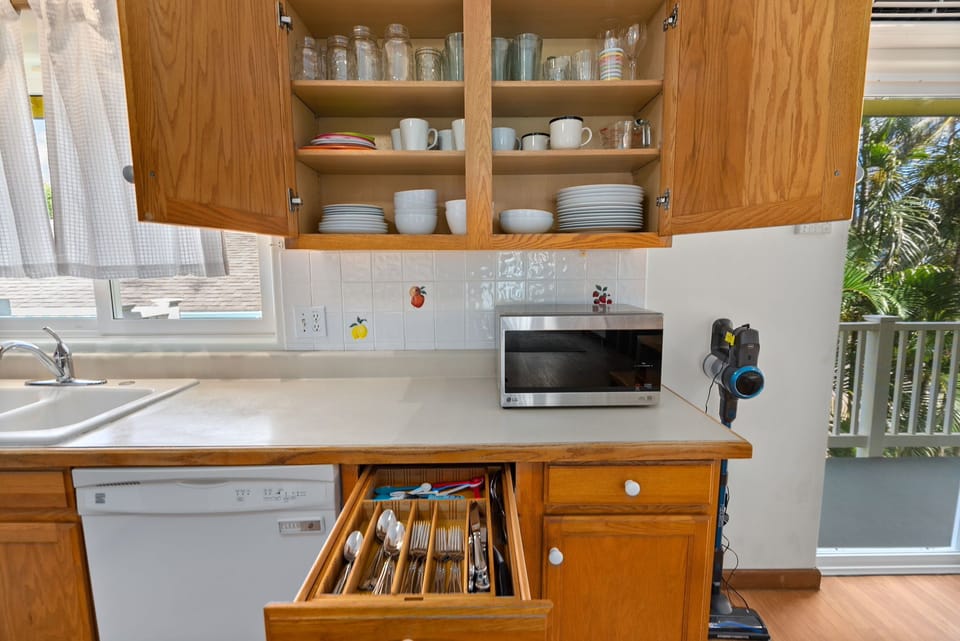 Fully stocked kitchen