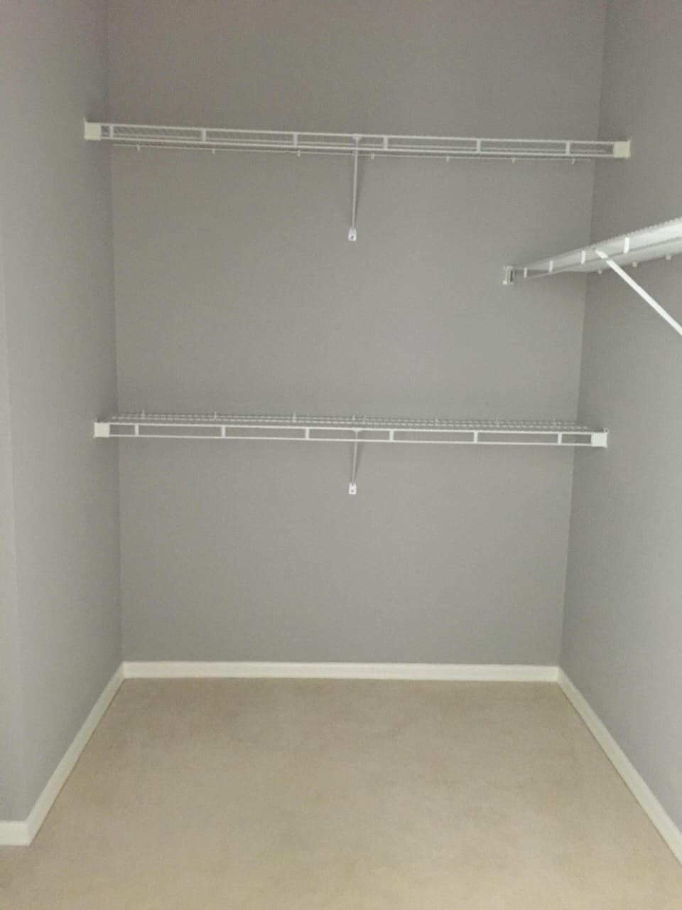 Closet in master bedroom 