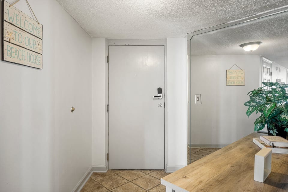 Front door from inside the unit 