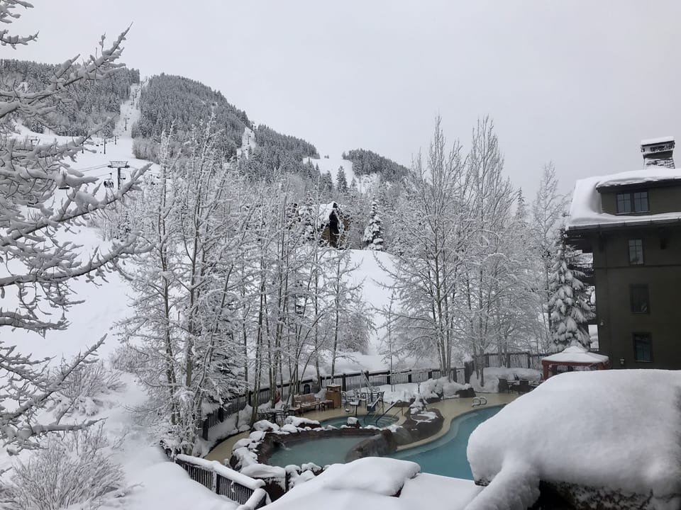 Winter view from the balcony
