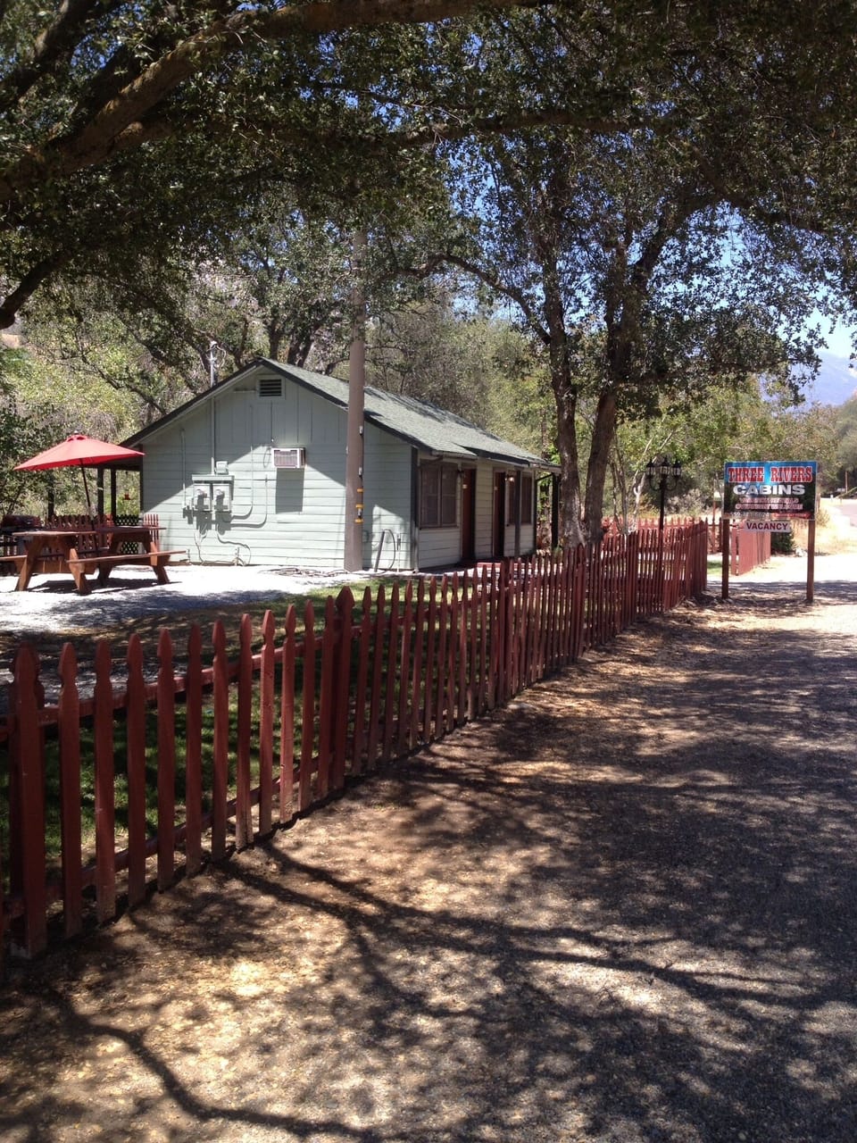 Perspective photo of Twin Oaks/River Oaks. Spa on private east end.
