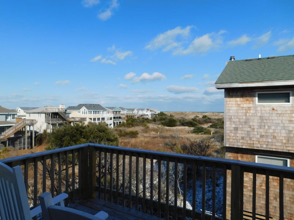 The view from the deck off the kitchen.