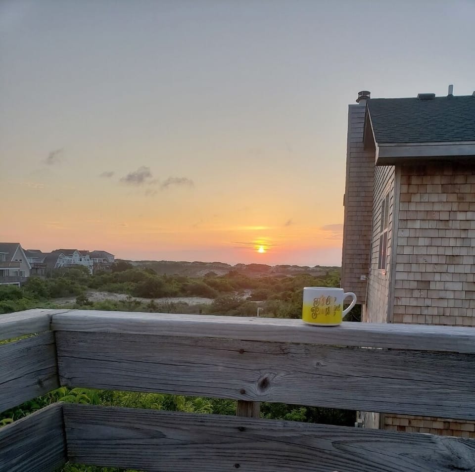 Sunrise from top Deck on this house!  It's just peaceful!