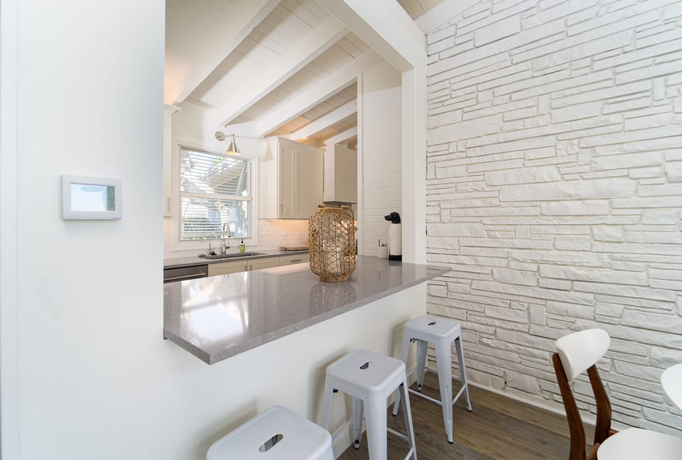 Breakfast bar in newly renovated kitchen!
