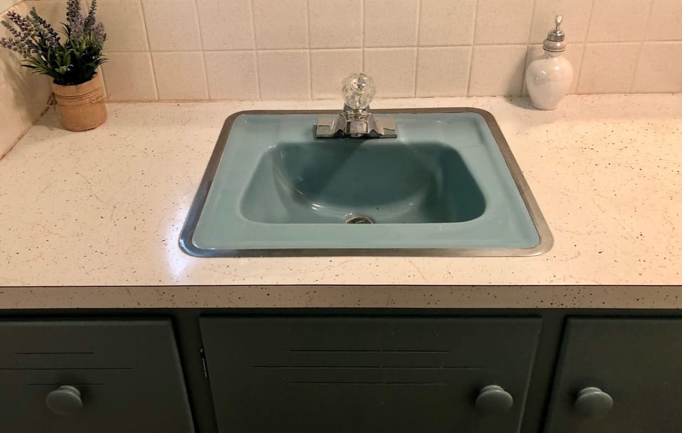 Downstairs bathroom - sink