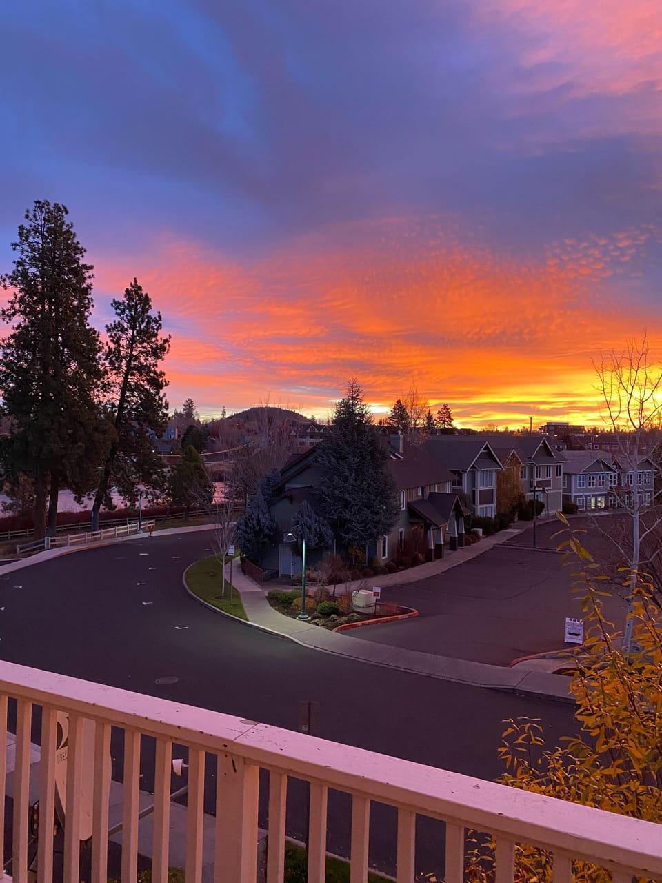 Amazing sunrise from deck!