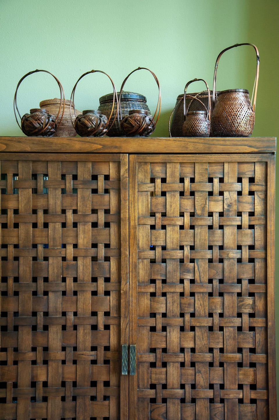 Our armoire holds a large TV, DVD, movies, CDs and games, puzzles for all ages
