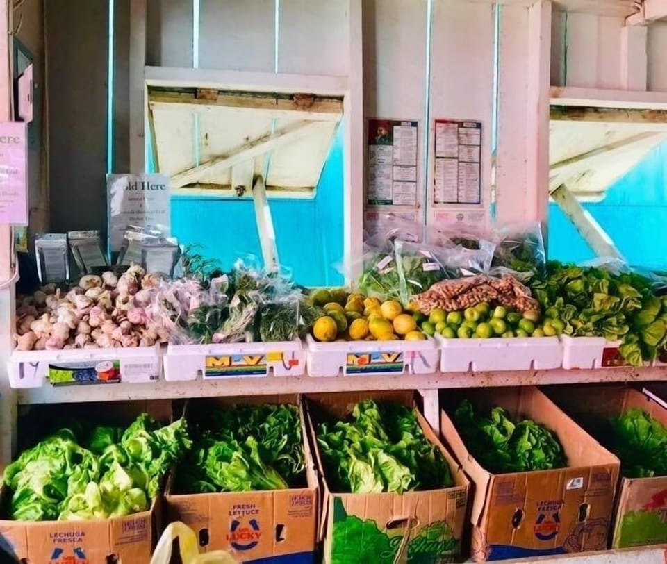 Fresh produce comes in daily from the farmers and Markets.