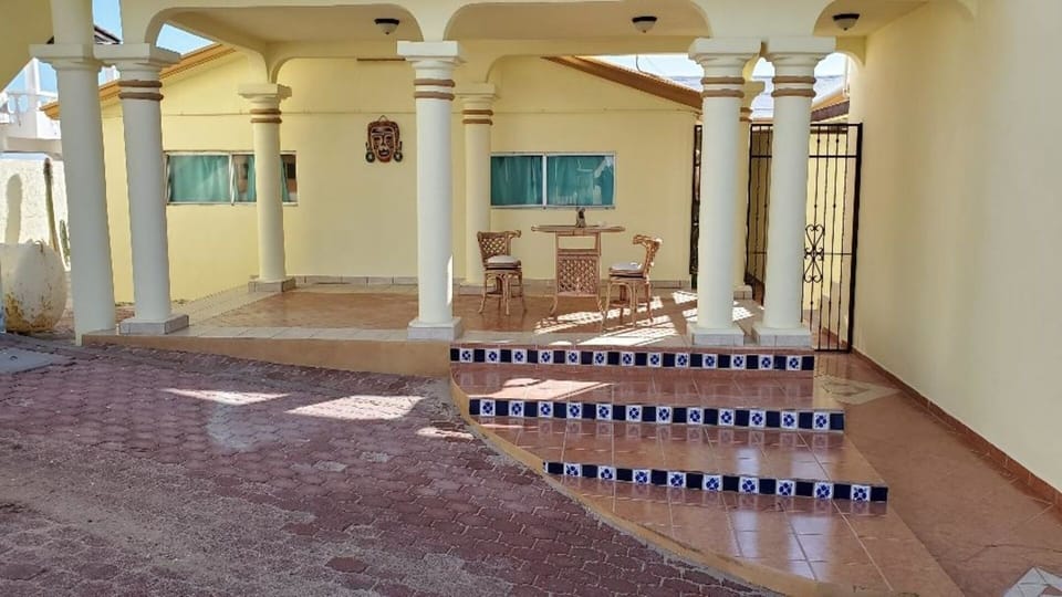 Welcoming courtyard, gated entry way.