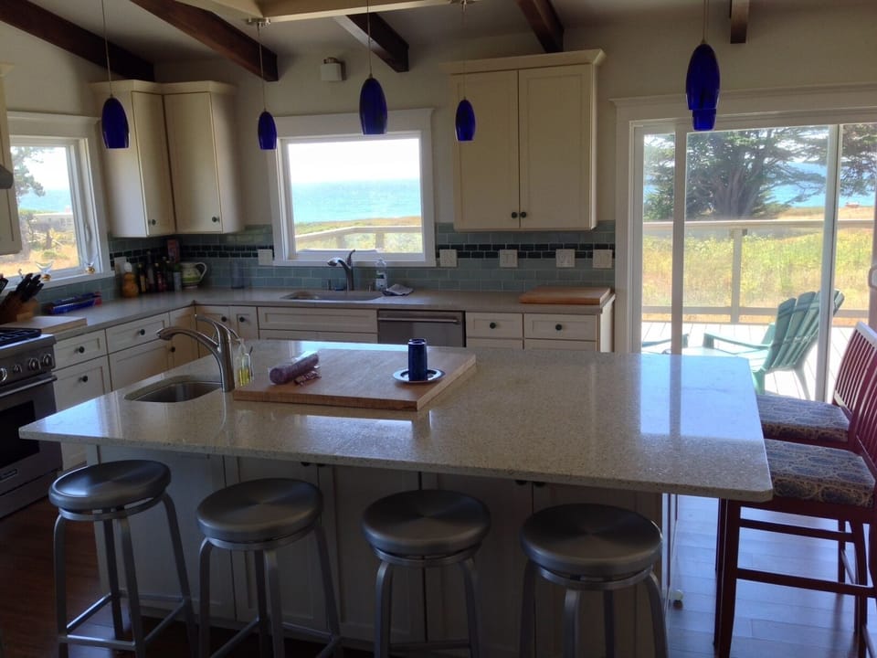 Kitchen with views