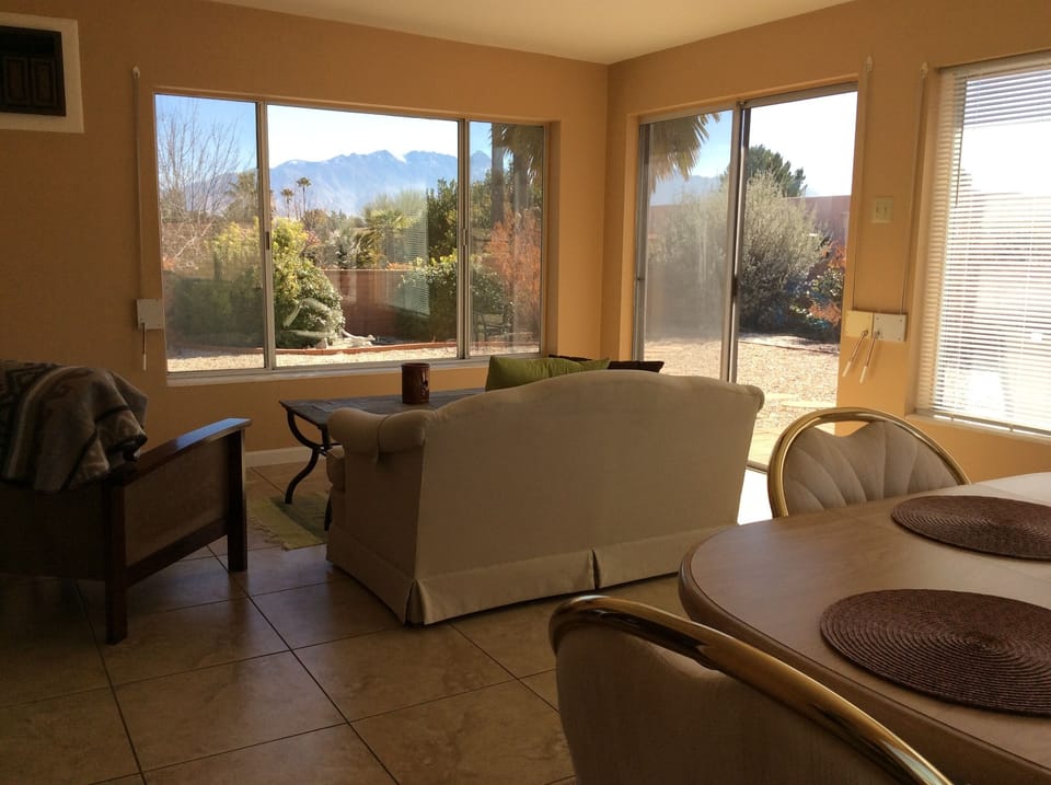 Spacious AZ room with Mountain View. 
