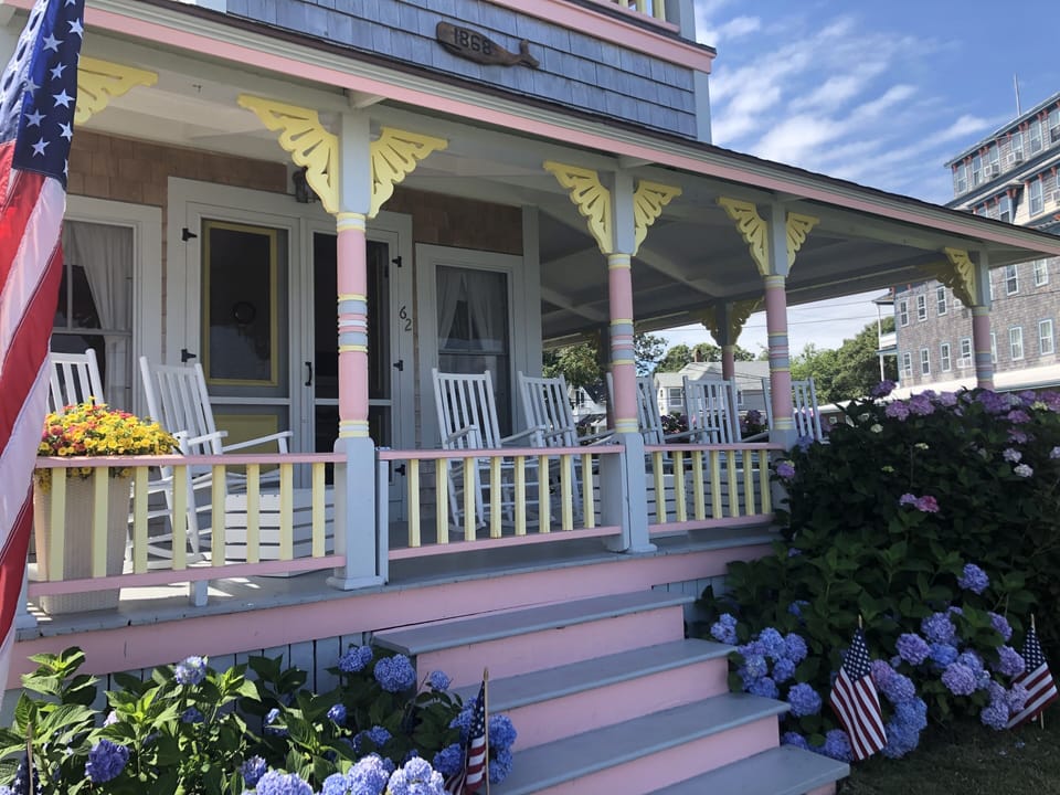 Great front porch for rocking and catching the beautiful views and sunset.