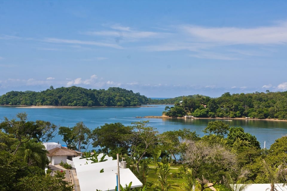 Rental homes have views over the hotel towards the ocean 