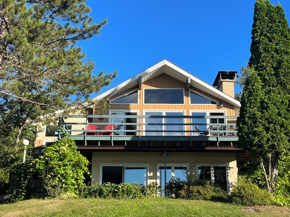 A-frame home overlooking beautiful Lake of the Woods.