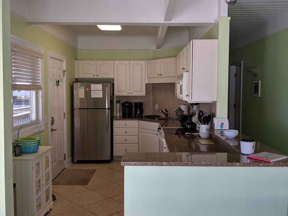 Kitchen with granite counter tops