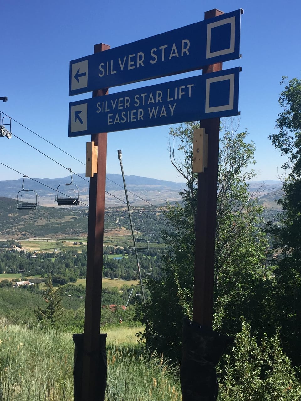 Blue run to base of Silver Star